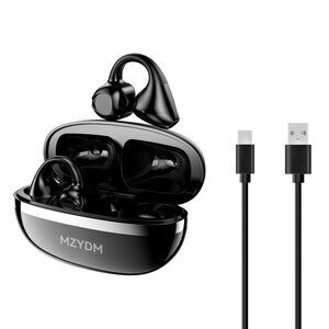 Open Ear Earbuds, Bluetooth 5.4 Clip On Headphones,with Mic 40H Playtime, IPX6 W